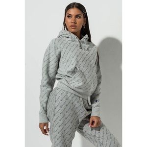 EUC Worn Once Unisex Champion Powerblend AOP Hoodie